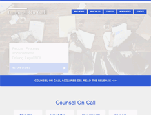 Tablet Screenshot of counseloncall.com